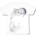 Hvide Alice i Eventyrland Filurkatten T-shirts i Bomuld Størrelse XL 