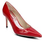 Røde Klassiske Custommade Højhælede sko med Glitter til Damer 