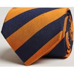Orange Klassiske Amanda Christensen Brede slips Størrelse XL med Striber til Herrer 