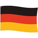 Amscan 400200 – Textile Flag Germany 300 x 500 cm, Flag, Football, Handball, World Cup, European Championship, Party
