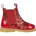 Røde Angulus Chelsea støvler i Læder med Glitter Med elastik Størrelse 29 til Piger 