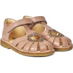 Pinke Angulus Sommer Sandaler med velcro i Læder med Glitter Med velcro Størrelse 32 til Piger på udsalg 