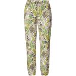 Grønne Basler Sommer Plus size bukser i Lyocell Størrelse 3 XL med Blomstermønster til Damer på udsalg 