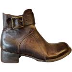 Brune BUBETTI Ankelstøvler med rem med runde skosnuder Hælhøjde 3 - 5 cm Størrelse 40.5 Foret til Damer 