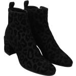 Sorte Dolce & Gabbana Ankelstøvler Størrelse 38.5 med Leopard til Damer på udsalg 
