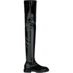 Sorte Givenchy Overknee støvler i Læder Med lynlåse Størrelse 37.5 Foret til Damer på udsalg 