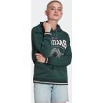 Grønne Sporty adidas Bæredygtige Hættetrøjer i Fleece Størrelse XL til Damer på udsalg 