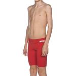 arena Boys’ Training Swimming Trunks Solid Jammer (Quick-Drying, UV Protection UPF 50+, Chlorine-Resistant, Drawstring), red