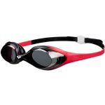 arena Children's Unisex Training Competition, Swimming Goggles, Spider Junior (UV Protection, Anti-Fog, Hard Lenses), red