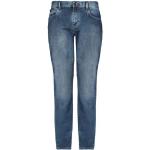 Blå Armani Exchange Mid rise jeans i Læder Falmede Størrelse XL med Stretch til Herrer 