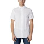 Hvide Armani Exchange Forårs Kortærmede skjorter med korte ærmer Størrelse XXL til Herrer på udsalg 