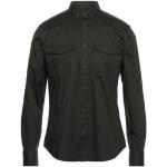 Armygrønne Armani Exchange Langærmede skjorter i Bomuld Button down Med lange ærmer Størrelse XL med Striber til Herrer 