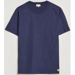 Blå ARMOR-LUX Økologiske Bæredygtige Kortærmede t-shirts i Bomuld med korte ærmer Størrelse XL til Herrer 