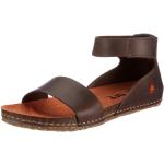 Brune Art Creta Sommer Plateau sandaler i Læder Med velcro Størrelse 37 til Damer 