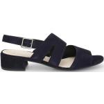 Blå Elegant Gabor Sommer Sandaler med hæl Hælhøjde op til 3 cm Størrelse 40.5 til Damer på udsalg 