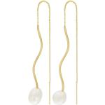 Audrey Simple Organic Chain Earring Gold Plettering