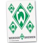 Aufkleberkarte Sticker Aufkleber „raute” 6tlg Sv Werder Bremen