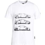 Hvide Lamborghini Kortærmede t-shirts i Jersey med rund udskæring med korte ærmer Størrelse XXL til Herrer 