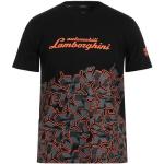 Sorte Lamborghini Kortærmede t-shirts i Jersey med rund udskæring med korte ærmer Størrelse XL til Herrer 