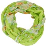 Lysegrønne Tubehalstørklæder i Polyester Størrelse XL med Blomstermønster til Damer 