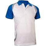 Avento Herren Sport Polo Shirt Sportshirt, Weiß Kobaltblau Grau, L