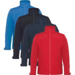 Lyseblå Vandtætte B&C Softshell jakker i Softshell Størrelse XL med hætte til Herrer 