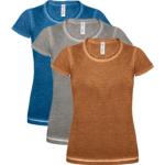 Grå B&C Bæredygtige T-shirts med rund hals i Jersey Størrelse XL til Herrer 