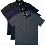 Grå Økologiske Bæredygtige Kortærmede polo shirts i Bomuld med korte ærmer Størrelse XL med Sildeben 