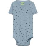 Baby Printed Body Bodies Short-sleeved Blue FUB