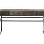 Bænk Bronx S Home Furniture Chairs & Stools Stools & Benches Grey Muubs