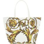 Handbag with reversible baroque printing for women