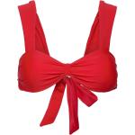 Røde rosemunde Bandeau bikinier Størrelse XL til Damer 