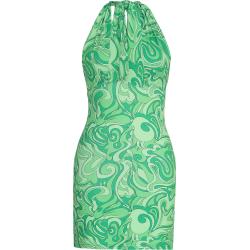 Grønne Midi Kjoler med halterneck Størrelse XL til Damer 