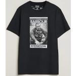 Sorte Steve McQueen Barbour International Kortærmede t-shirts i Bomuld med korte ærmer Størrelse XL til Herrer 