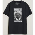 Sorte Steve McQueen Barbour International Kortærmede t-shirts i Bomuld med korte ærmer Størrelse XXL til Herrer 
