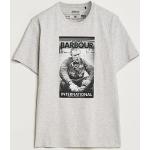 Grå Steve McQueen Barbour International Kortærmede t-shirts i Bomuld med korte ærmer Størrelse XL med Marl til Herrer 