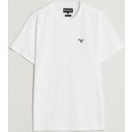 Hvide Barbour Lifestyle Kortærmede t-shirts i Bomuld med korte ærmer Størrelse XL til Herrer 
