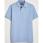 Blå Barbour Lifestyle Kortærmede polo shirts i Bomuld med korte ærmer Størrelse XL med Marl til Herrer 