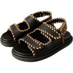 Sorte Alohas Sommer Slingback sandaler i Læder Størrelse 42 til Damer på udsalg 