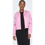 Pinke ONLY Bomber jakker i Polyester Størrelse XL til Damer på udsalg 