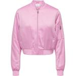 Pinke ONLY Bomber jakker i Polyester Størrelse XXL til Damer på udsalg 