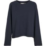 Blå basic apparel Økologiske Bæredygtige Sweatshirts med rund udskæring Størrelse XXL med Tern til Damer 