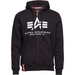 Basic Zip Hoody Designers Sweatshirts & Hoodies Hoodies Black Alpha Industries