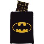 Batman sengetøj - 140x200 cm - Stort Batman logo - Vendbar dynebetræk - 100% bomulds sengesæt