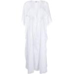 Hvide Strandkjoler i Bomuldsblanding Størrelse XL til Damer på udsalg 