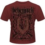 Behemoth Herren T-Shirt, Furor Divinus T-Shirts, GR. Small (Herstellergröße: Small), Rot (Maroon)