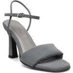 Sølvfarvede Sommer Sandaler med hæl 