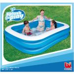 Bestway swimmingpool 211x132x46 cm rektangulær blå