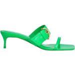 Grønne Elegant By Far Sommer Sandaler med hæl i Læder Størrelse 39 til Damer 