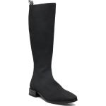 Biadiana Square Boot Knitted Lange Støvler Black Bianco